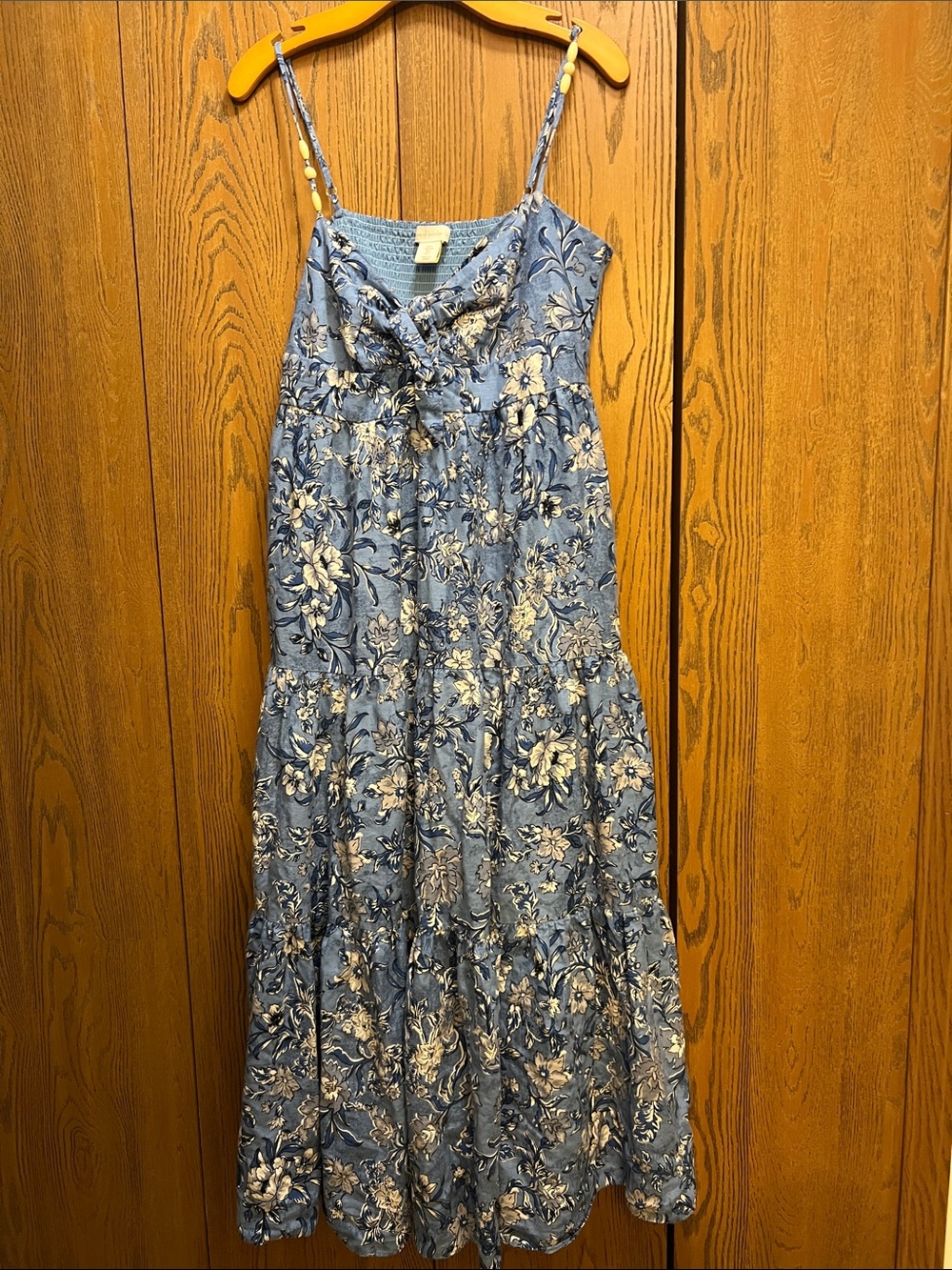 House of Harlow 1960 Blue Floral Tiered Maxi Dress
